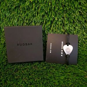 Rudsak Leather Bracelet with Logo Detail